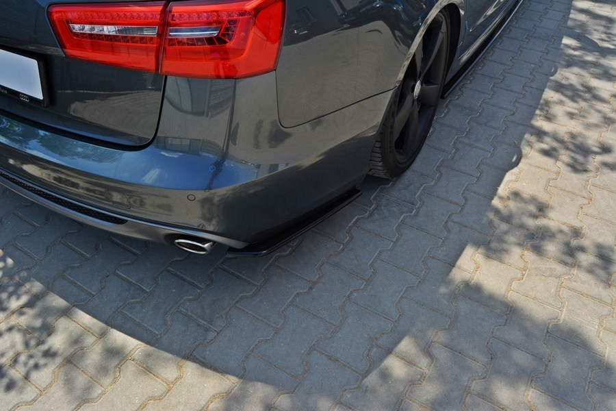 НАКЛАДКИ НА ЗАДЕНЬ БАМПЕР AUDI A6 C7 S-LINE AVANT, фото 1