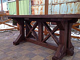 Стіл дерев'яний для бару та кафе Брут 2 м, фото 2