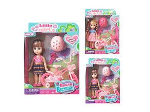 Лялька з велосипедом Little girl