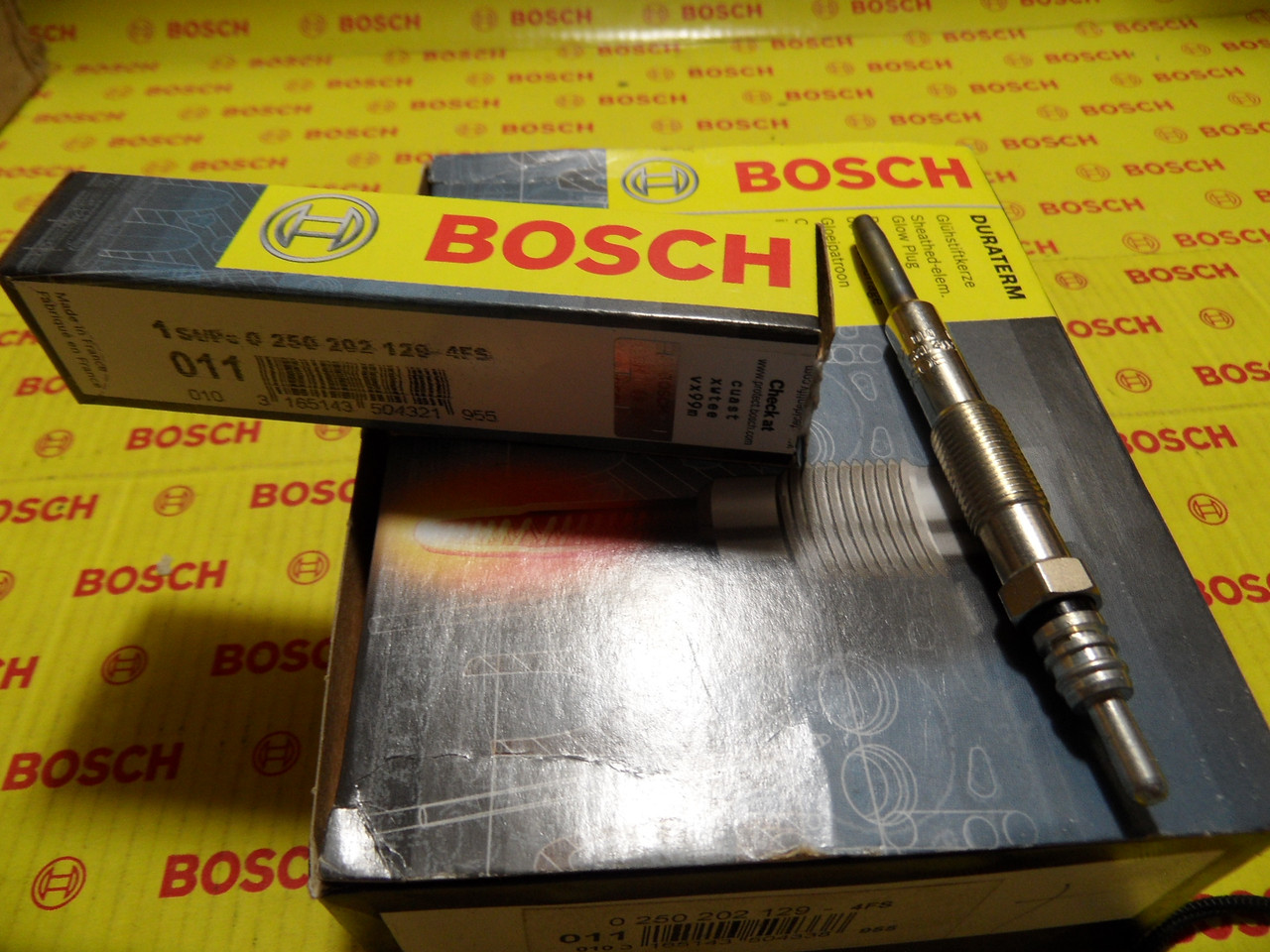 Свічки розжарювання Bosch, 0250202129, 0 250 202 129,