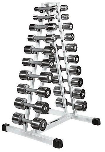 Стійка з набором гантелей хромованих B.222 (1-10 кг)