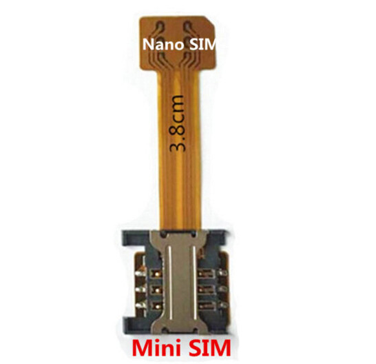 Перехідник на 2 SIM + MicroSD в комбінований лоток, адаптер miniSIM