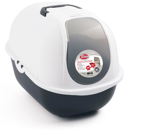 Закритий туалет Pet Nova CatLifePro 52 см сірий, фото 1