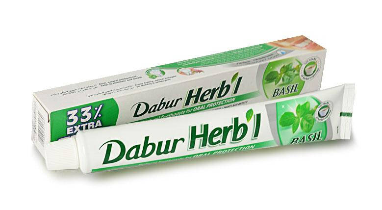 Dabur. Зубна паста з базиліком, 100 г, фото 2
