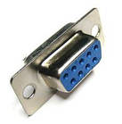 Гніздо DB-9pin монтажне, під паяння