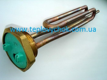 ТЕН для бойлера THERMEX, ISEA, ROUND, BOILER, CLASSIC, ALPARI 1,5 кВт на латунній гайці різьбою G 1 1/4, фото 1