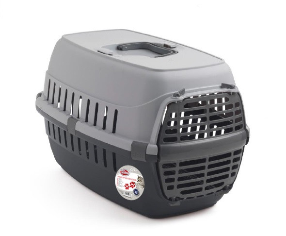 Контейнер-переноска для кішок Pet Nova Comfortrans 48.5х32.3х30.1 см сірий