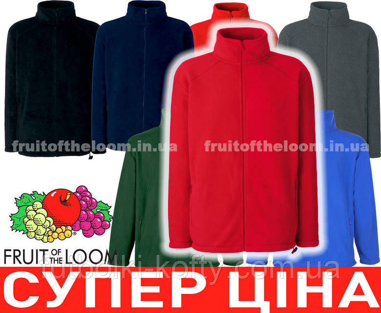 Мужской тёплый флис на молнии Full Zip Fleece 62-510-0 - фото 2 - id-p234321622