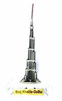 Burj Khalifa silver 16 см