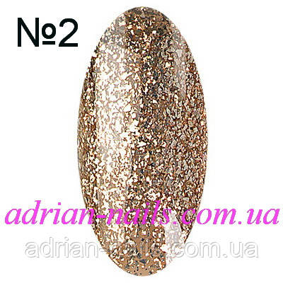 Платиновий гель лак No2 (Yellow Silver) — 10 мл