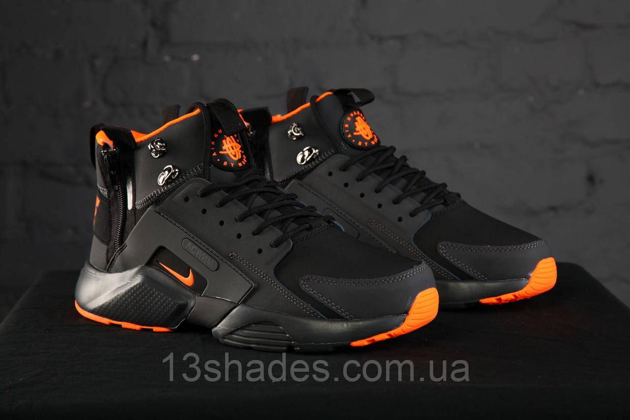 Кросівки чоловічі зимові Nike Huarache X Acronym MID City Lea високі ( Найк хуарачи)