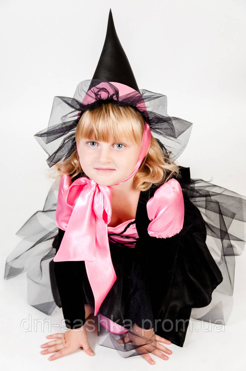 Карнавальный костюм Ведьмочка розовая - фото 2 - id-p606995544