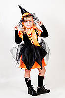Карнавальный костюм Ведьмочка оранжевая