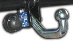 Фаркоп умовно-знімний (ТСУ, тягово-зчіпний пристрій) MITSUBISHI L200 з металевим бампером (Мітсубісі)