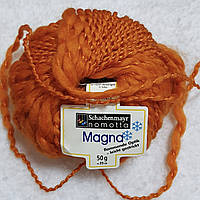 Пряжа Magna Schachenmayr Германия 51% шерсть 31% акрил 18% полиамид 50 г -35 м цвет Оранжевый Спицы 10-12 мм