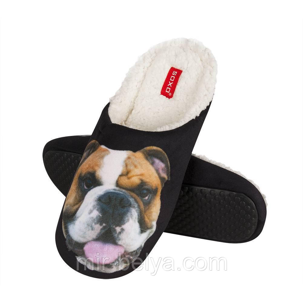 Хатні капці чоловічі прикольні капці SOXO 2018 рік собаки, фото 1