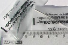 Голки для пірсингу 12G стерилізовані з хірургічної сталі (2 мм х 50 мм), фото 2
