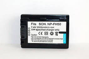 Акумулятор NP-FH50 для фотоапаратів (A390 A290 A380 A230 A330) та відеокамер SONY (аналог) - 2000 ma