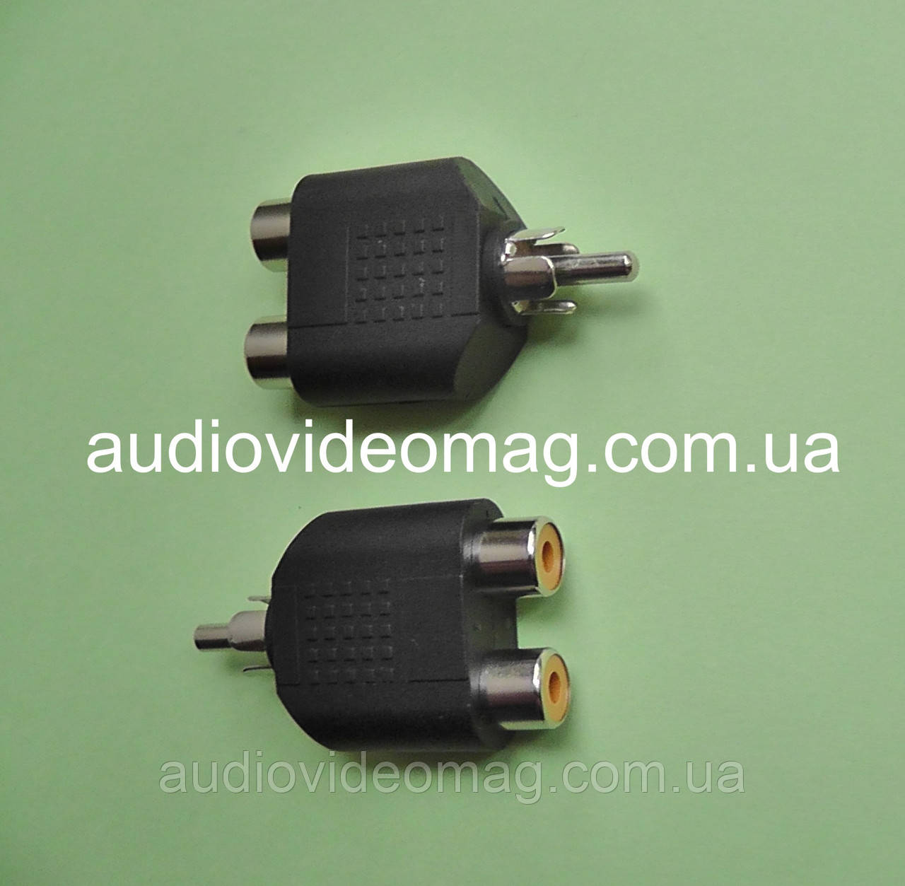 Перехідник розгалужувач Штекер RCA на 2 гнізда RCA