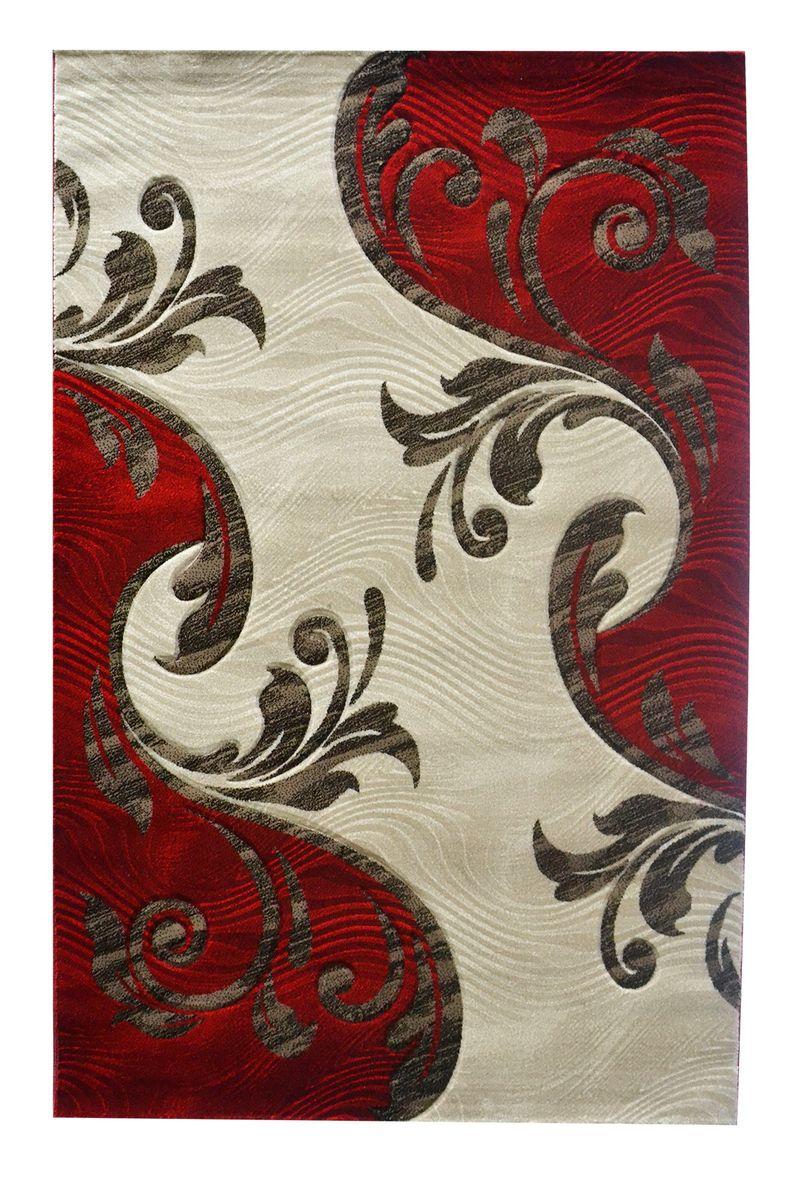 РЕЛЬЄФНИЙ КИЛИМ MERAL 5027 ЧЕРВОНИЙ, фото 1