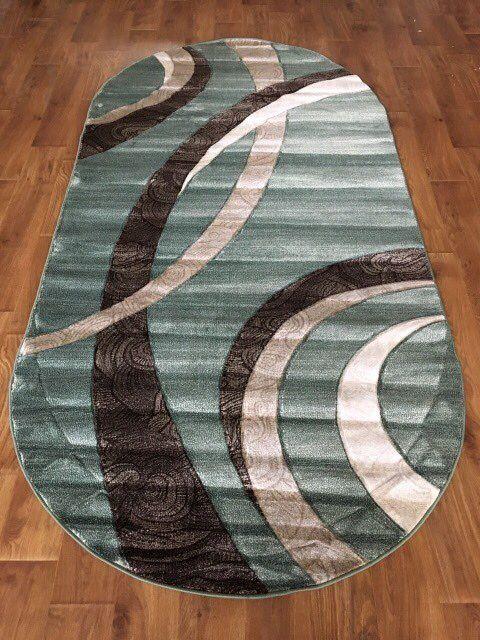 РЕЛЬЄФНИЙ КИЛИМ MERAL 0571 ЗЕЛЕНИЙ, фото 1