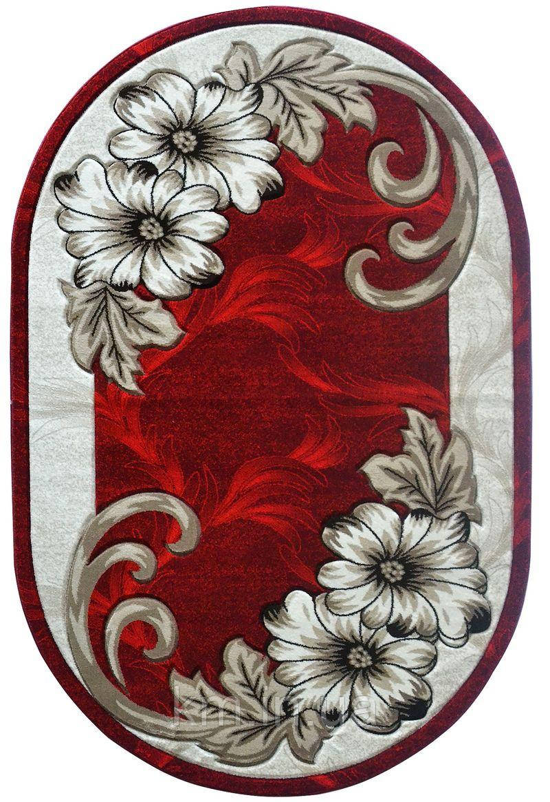 РЕЛЬЄФНИЙ КИЛИМ MERAL 131 ЧЕРВОНИЙ, фото 1