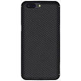 Nillkin OnePlus 5 Synthetic fiber Black Магнітний Чохол Накладка Бампер, фото 4
