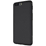 Nillkin OnePlus 5 Synthetic fiber Black Магнітний Чохол Накладка Бампер, фото 5