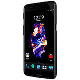 Nillkin OnePlus 5 Synthetic fiber Black Магнітний Чохол Накладка Бампер, фото 6