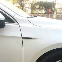 3D емблема "R-line" ЛЕЗО на крило: комплект 2шт, червоний, фото 2