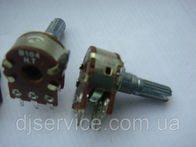 Потенціометр WH148 104b (100kb) 20mm
