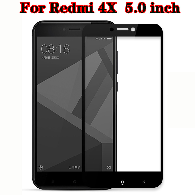 Скло з рамкою для Xiaomi Redmi 4x Glass. Чорне