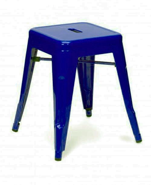 Стілець-табурет Tolix H 45 low stool AC-009 колір темно-синій, лофт, дизайн Xavier Pauchard