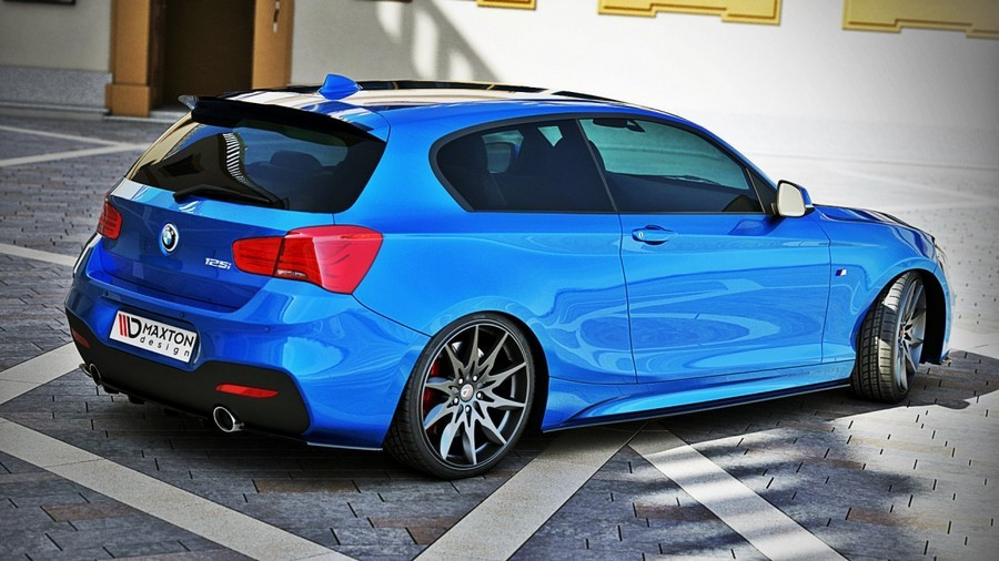 БОКОВІ НАКЛАДКИ НА ЗАДЕНЬ БАМПЕР BMW 1 F20 M-POWER (ПІСЛЕРЕСТ.), фото 1