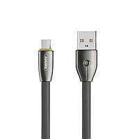Кабель USB to MicroUSB Remax Knight RC-043m 2,1A 1m dark-grey