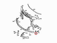 Крепление бампера переднего L Sprinter 06- MERCEDES-BENZ