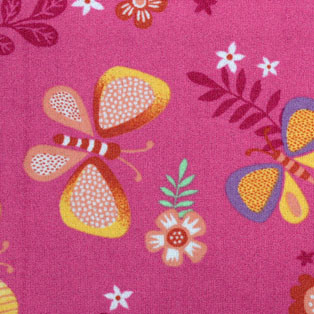 Дитячий килимок рожевий Папілон 66