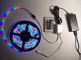 Стрічка світлодіодна LED 5050 RGB 5М, фото 6