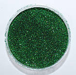 Глітер (блискітки), колір — темний лайм 10 г, фото 2