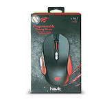 Миша професійна ігрова програмовна HAVIT HV-MS762 (4000 DPI) GAMING USB, black/orange, фото 9