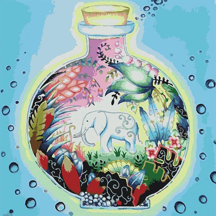 Картина за номерами Казковий світ (KHO5018) Ідейка 40 х 40 см (без коробки), фото 1