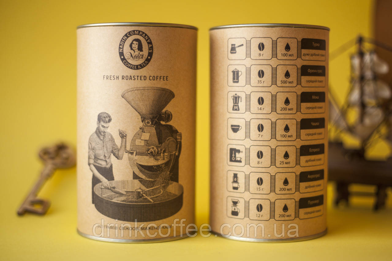 Кофе Колумбия Супремо 100% арабика зерно/молотый картонный тубус 200 г - фото 1 - id-p615130685