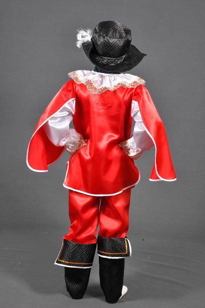 Детский карнавальный костюм ГВАРДЕЕЦ КАРДИНАЛА на 5,6,7 лет маскарадный костюм МУШКЕТЕР КРАСНЫЙ 327 - фото 2 - id-p615171551