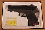 Дитячий пневматичний пістолет на пульках ZM21, металевий корпус, іграшкова зброя, фото 2