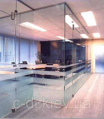 Скляні перегородки офісні з безпечного скла, фото 1