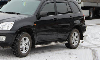 Бічні пороги труба Chery Tiggo 2005-2013 р.в. Чери Тиго