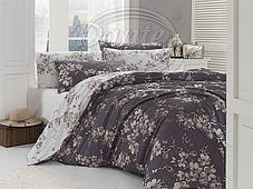 Постільна білизна First choice ranforce євро розмір Dilara Kahve