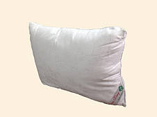 Подушка з натурального шовку в жакардовому чохлі білого кольору