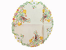 Кругла пасхальна серветка діаметром 60 см