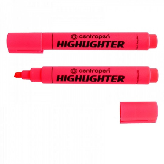 Маркер текстовий Centropen 1-4,6мм клиноподібний червоний